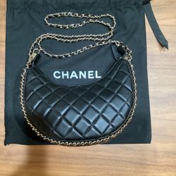 Chanel Chain Around Hook Hobo – Quilted Lambskin Leather