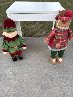 Christmas Elf and Gingerbread Girl