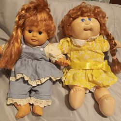 Baby Chrissy And Cabbage Patch Doll With Hair That Grows
