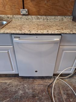 GE White Built-In Tall Tub Top Control Dishwasher 