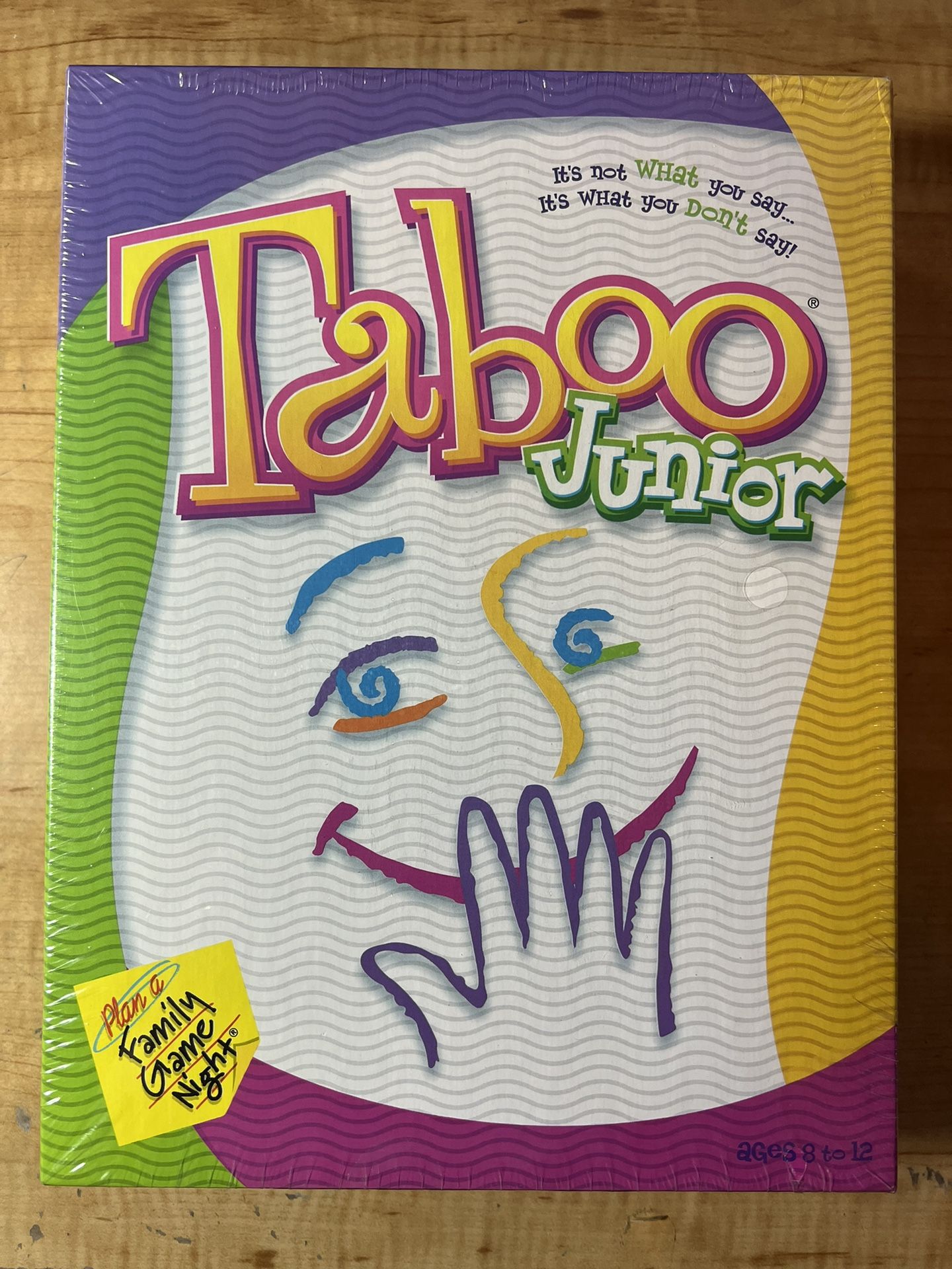 Vintage Hasbro Taboo Junior Family Game (2001), NEW SEALED * MINT *