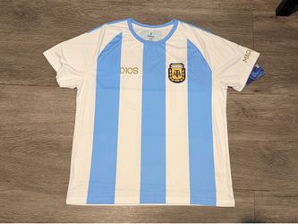 DIEGO ARMANDO MARADONA #10 ARGENTINA DIOS SOCCER JERSEY SIZE XL BRAND NEW
