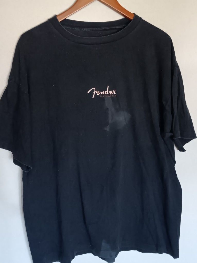 Vintage 90s Fender Guitar Telecaster Diagram Tshirt