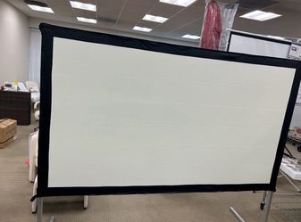 Large projector screen with stand included