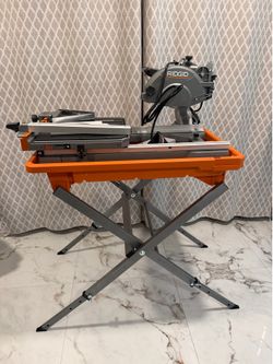RIDGID 12 Amp 8 in. Blade Corded Wet Tile Saw with Extended Rip
