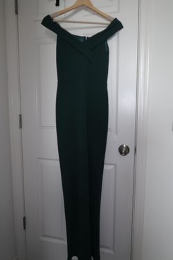 Elegant Off-Shoulder Green La Scala Gown