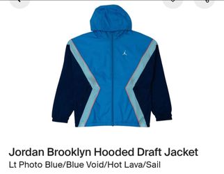 Jordan brooklyn hooded draft jacket  size L and XL