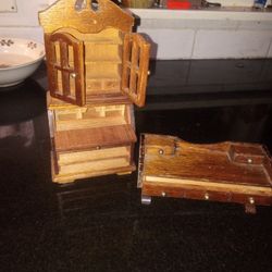 Two PCs. Wooden Doll Furniture 