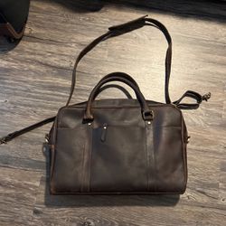 Florsheim Leather Messenger Bag