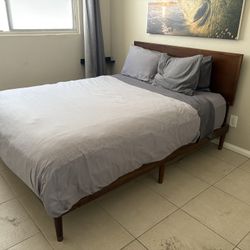 Queen Size Frame, And Mattress