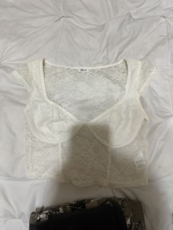 White Lacey Top
