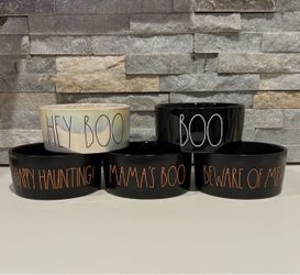 Rae Dunn Halloween Dog Bowls