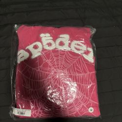Pink Sp5der OG Web V2 Hoodie