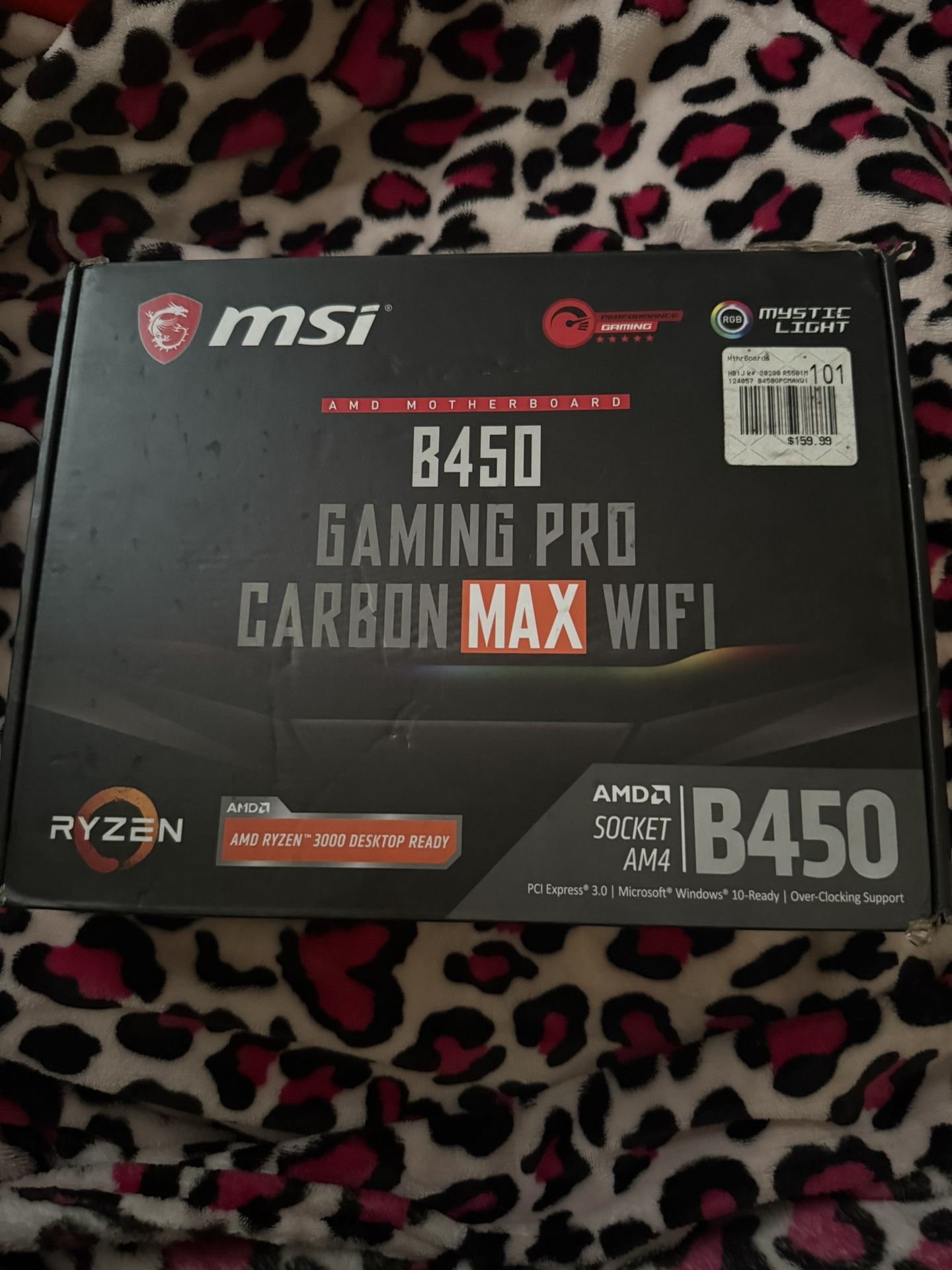 MSI B450 GAMING PRO CARBON MAX WIFI