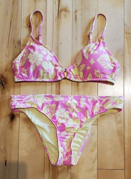 Hobie Pink & Yellow Floral Binkini (L)