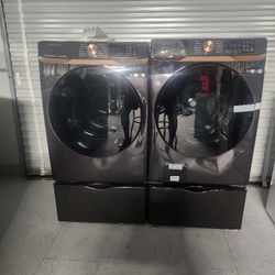 SAMSUNG FRONT LOAD WASHER AND DRYER 