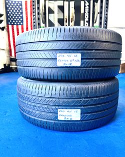 ✅ 2 Matching Used Tires 245/45ZR18 HANKOOK VENTUS 245/45R18 ALL SEASON 245 45 18
