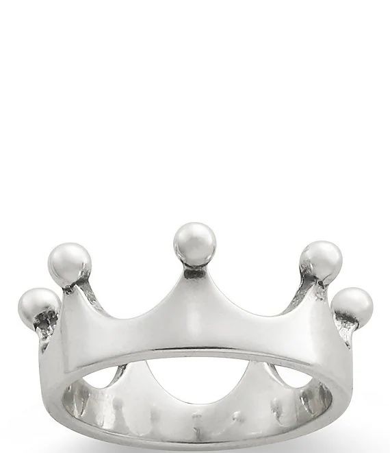 James Avery Sterling Silver Princess Crown Ring size 6