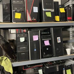 All the computers comes with 20-22” Monitors, keyboard, Mouse. Has Windows 10 and Microsoft Office installed. Full working Condition.  You can choose 