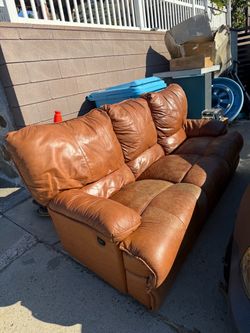 Free leather recliner