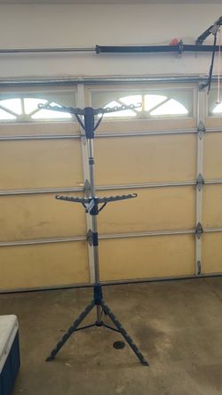 Three tiers clothes drying rack