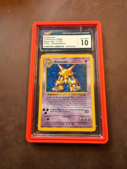 Alakazam #1 1999 Pokemon Base Set Shadowless Holo CGC 10