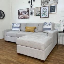 Gray Storage Chaise Sectional | Free Delivery