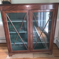 Large Wooden Display Cabinet 
