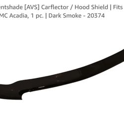 NIB Auto Ventshade [AVS] Carflector / Hood Shield | Fits 2017 - 2019 GMC Acadia, 1 pc. | Dark Smoke - 20374