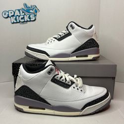 Size 9M - Jordan 3 “Grey Cement” 