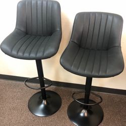 2 Pc Swivel Bar Chairs 