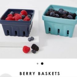 2 Ceramic Berry Colanders - Never Used