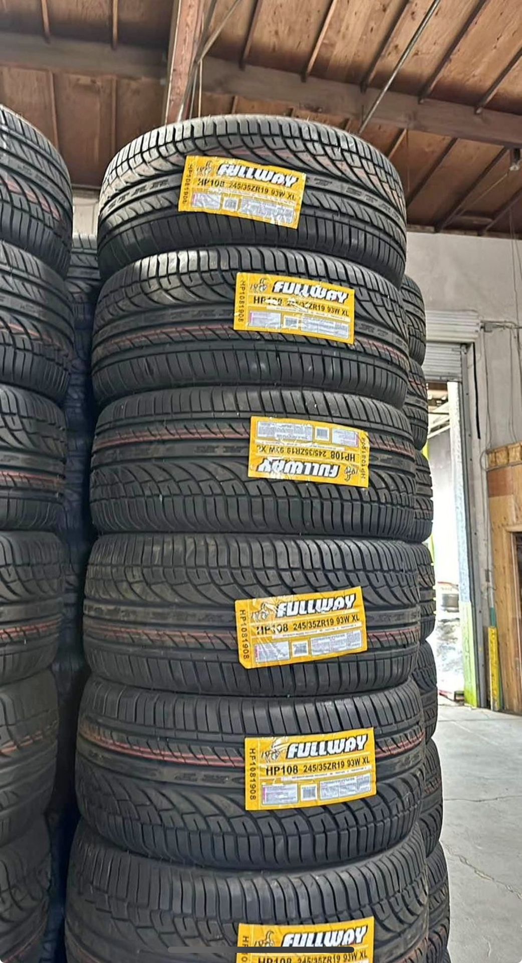 245/35/19 FULLWAY All Season Tires installed (4) New 50,000 Mile