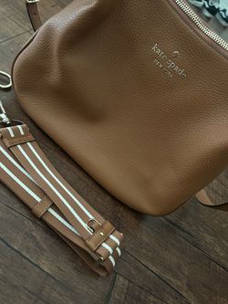 Kate Spade New York Tan Leather Crossbody Bag