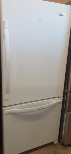 Whirlpool Bottom Freezer  White Refrigerator Fridge
