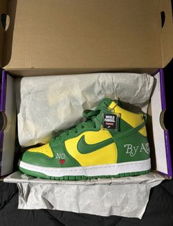 Size 12 - Nike Supreme x Dunk SB High By Any Means - Brazil