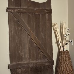 Decorative door used as wall art