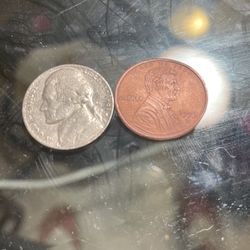 1993 Penny Size  OfI A Nickel 