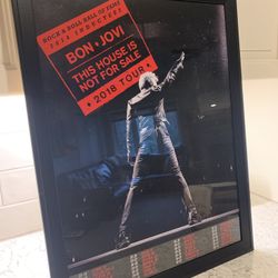 JON BON JOVI Framed concert Poster
