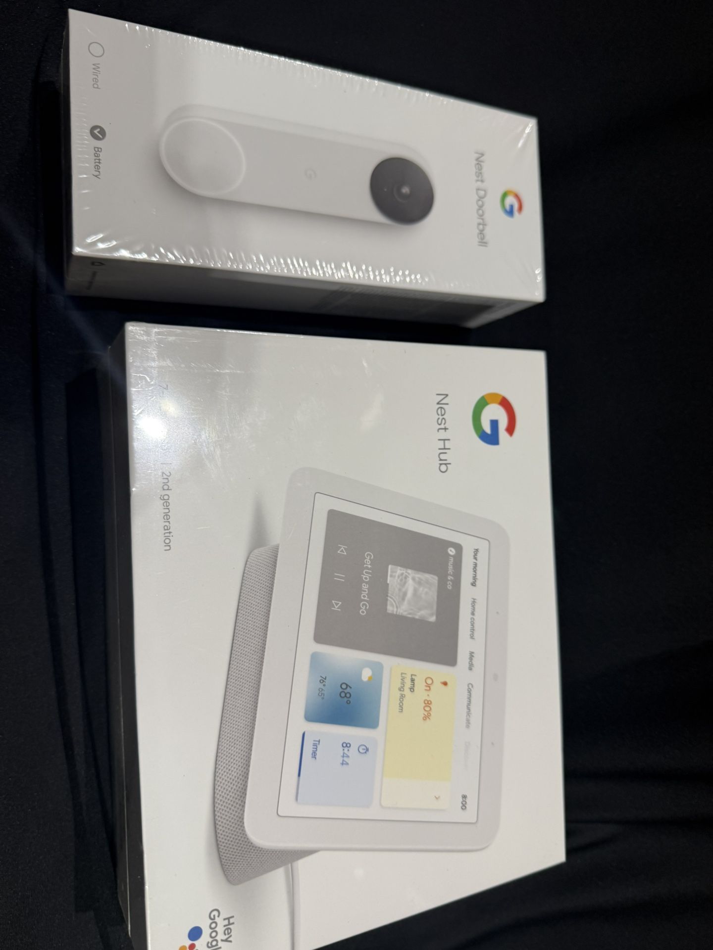 Google Nest Hub And Doorbell