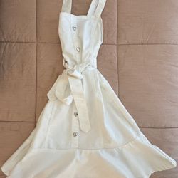 Cute White Summer Dress - Small