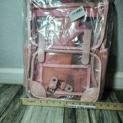 Clear Backpack Stadium Approved Travel Backpack For Women School Backpack For Girls,Clear Backpack For Kids/Adultsp