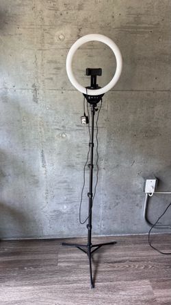 LED Ring Light with Tripod Stand and Phone Holder