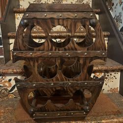 Vintage Wooden Wine rack