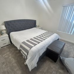 King bed Frame And King Mattress 