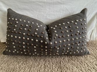 Decorative Pillow with Rhinestone