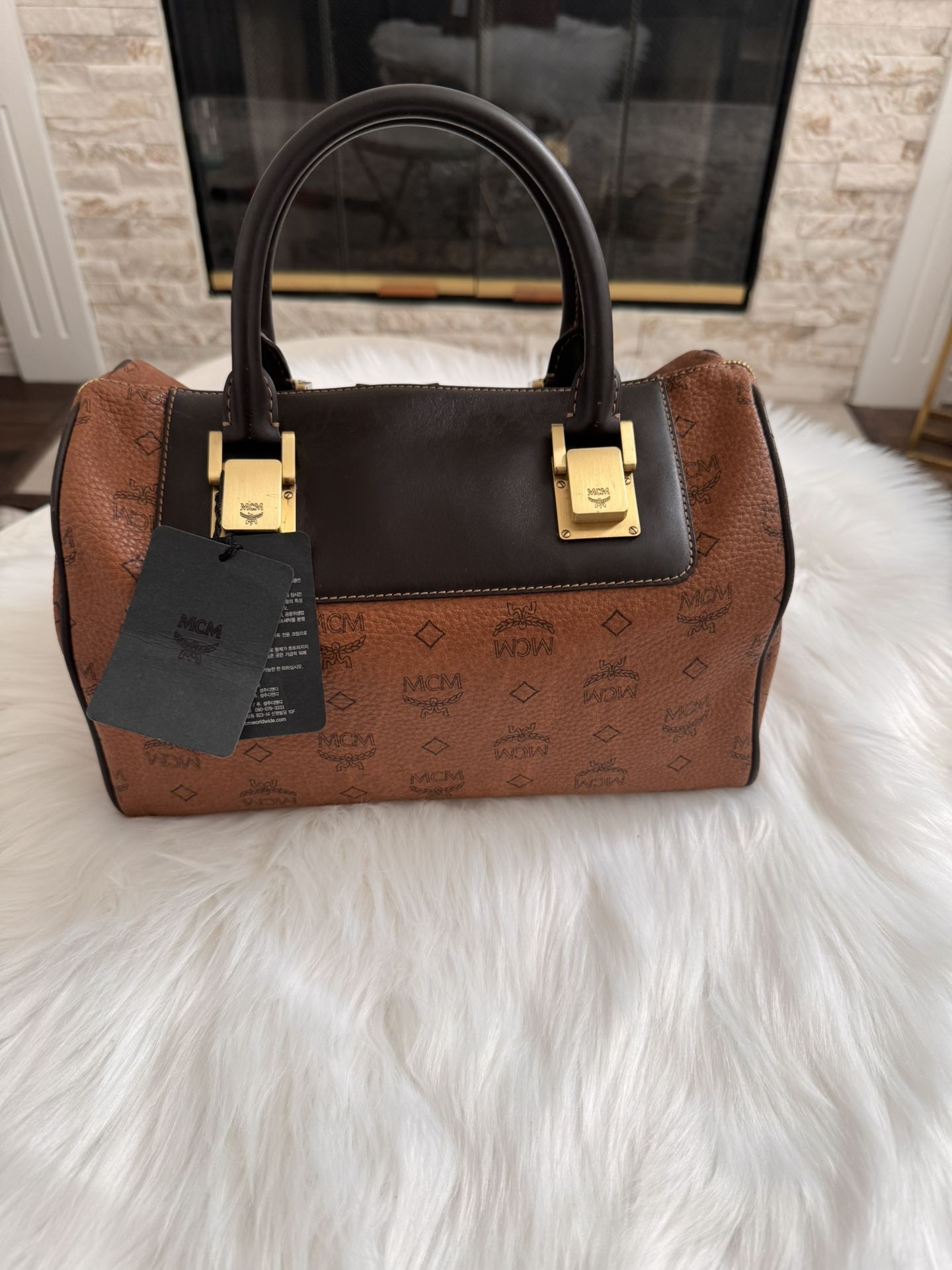 MCM Boston bag 30 Brown 