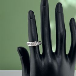 14k White Gold Ring In Gold