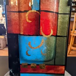 Jasmine Fused Art Glass Vase