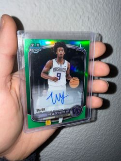 Bowman Basketball Auto and # Cards